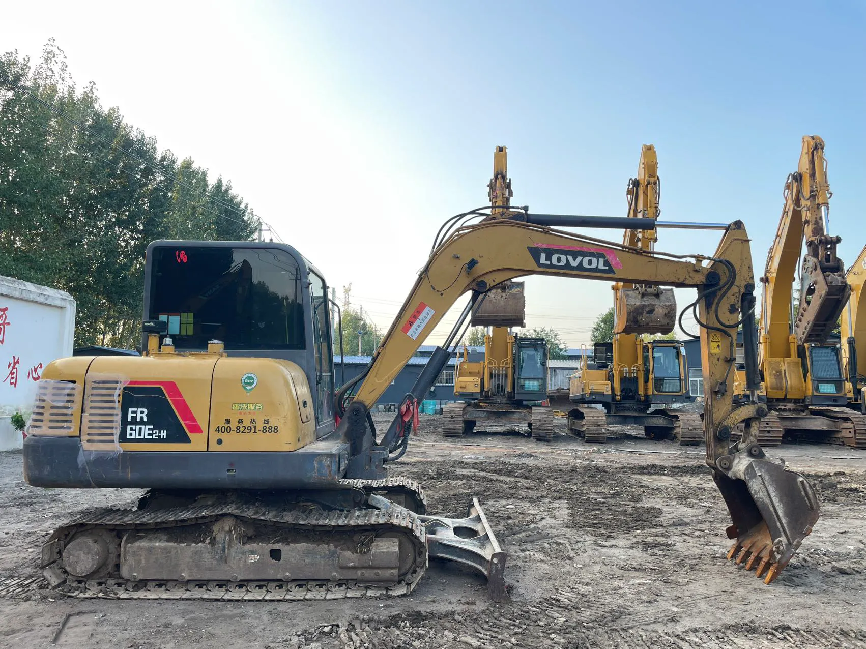 2021 used Lovol 60 excavator - view 3