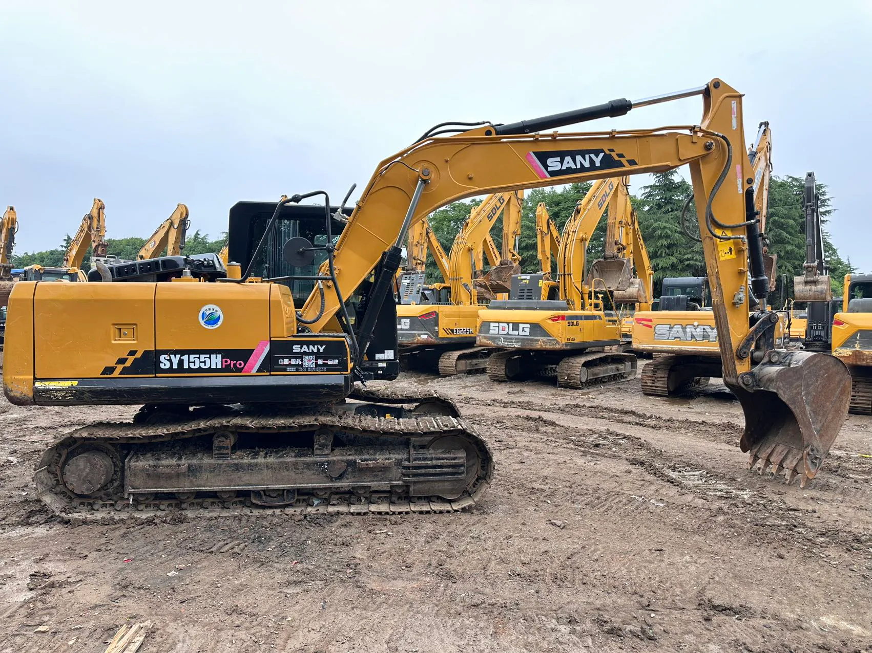 2022 used SANY 155 excavator - view 2